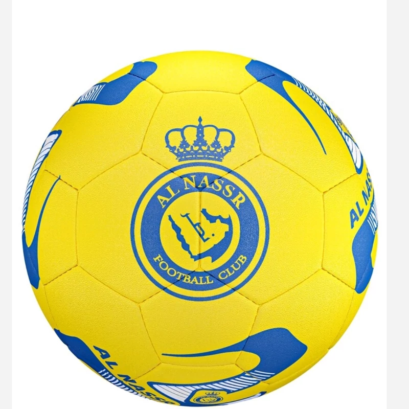 توپ فوتبال لاستیکی سایز4بتا مدل رونالدو النصر CR7مناسب آسفالت کیفیت عالی - هزینه ارسال باصرفه