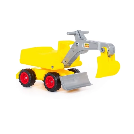 ماشین اسباب بازی بزرگ سواری پولس مدل بیل مکانیکی مناسب کودکان