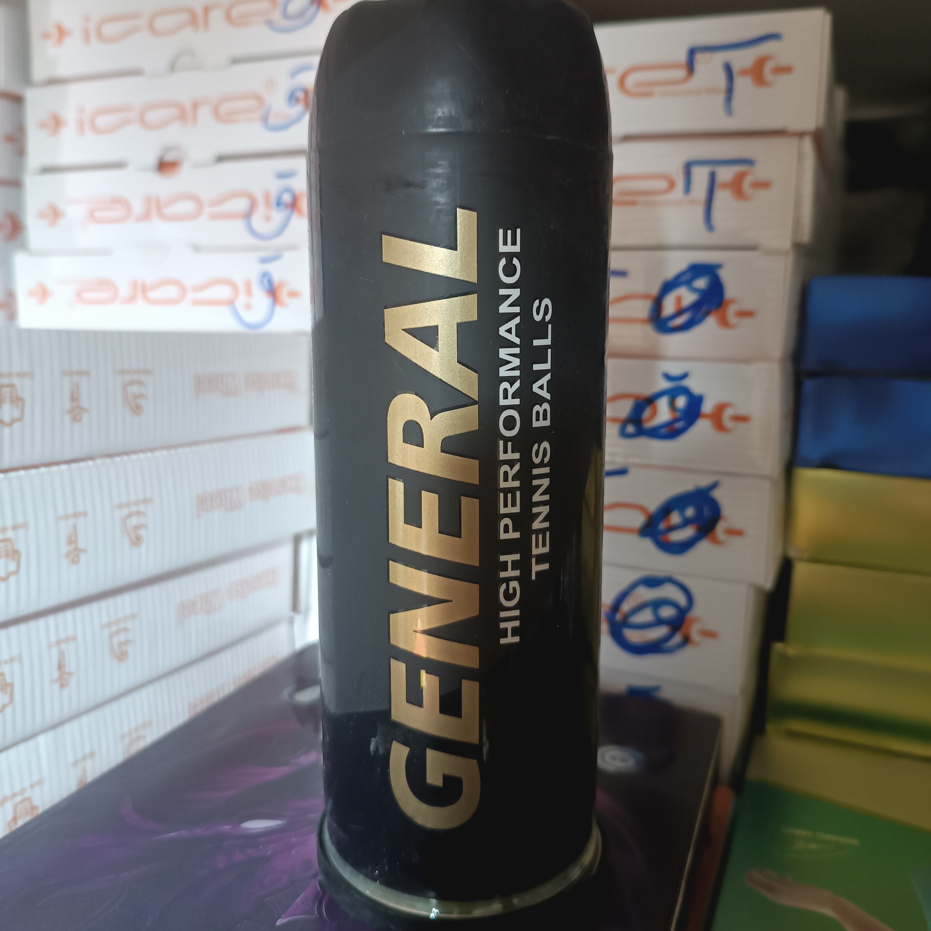توپ تنیس خاکی GENERAL بسته سه عددی - هزینه ارسال باصرفه
