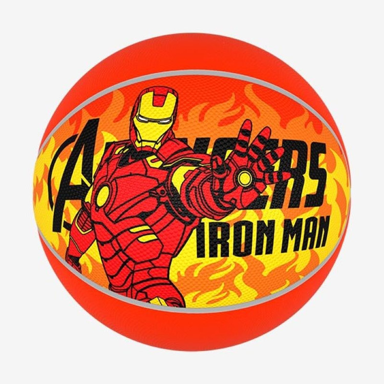 توپ بسکتبال لاستیکی سایز 5 بتا اونجرز مدل کادویی طرح آیرون من IRONMAN مناسب آسفالت و سالن - هزینه ارسال باصرفه