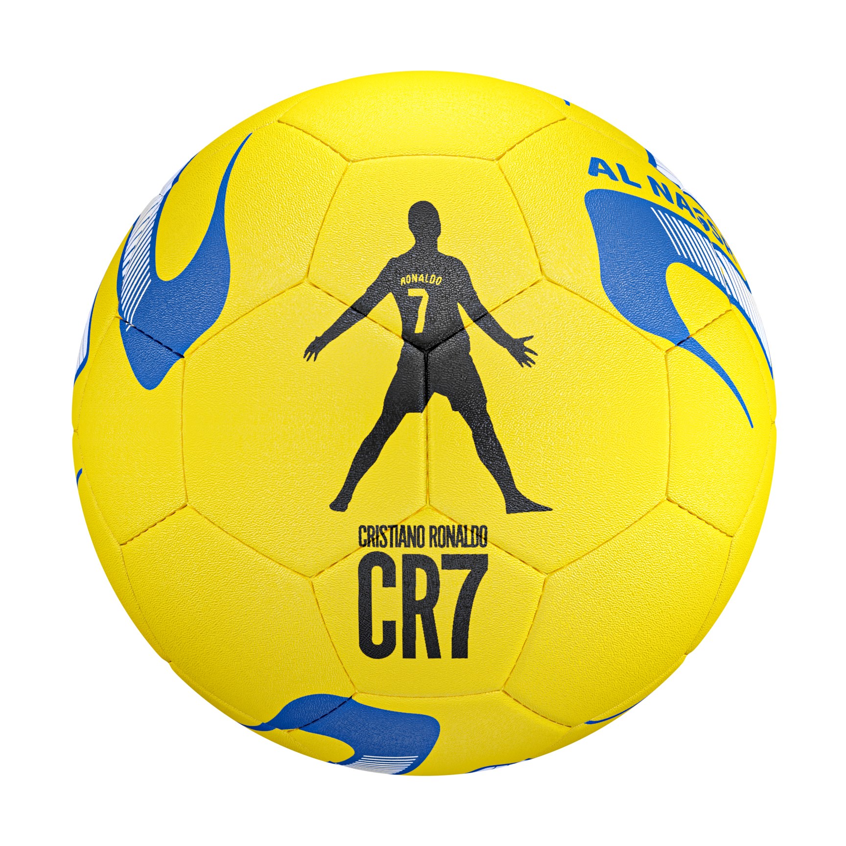 توپ فوتبال لاستیکی  سایز 4 بتا مدل رونالدو النصر CR7 مناسب  آسفالت کیفیت عالی - هزینه ارسال باصرفه